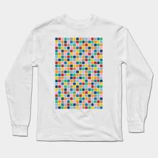 Colour Block Outline Long Sleeve T-Shirt